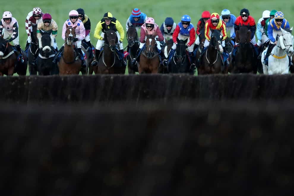 Runners and riders in amateur action at Cheltenham