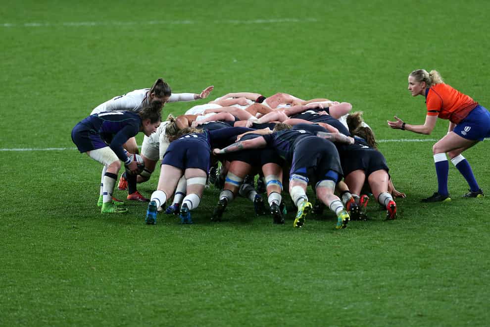 England Women and Scotland Women in action