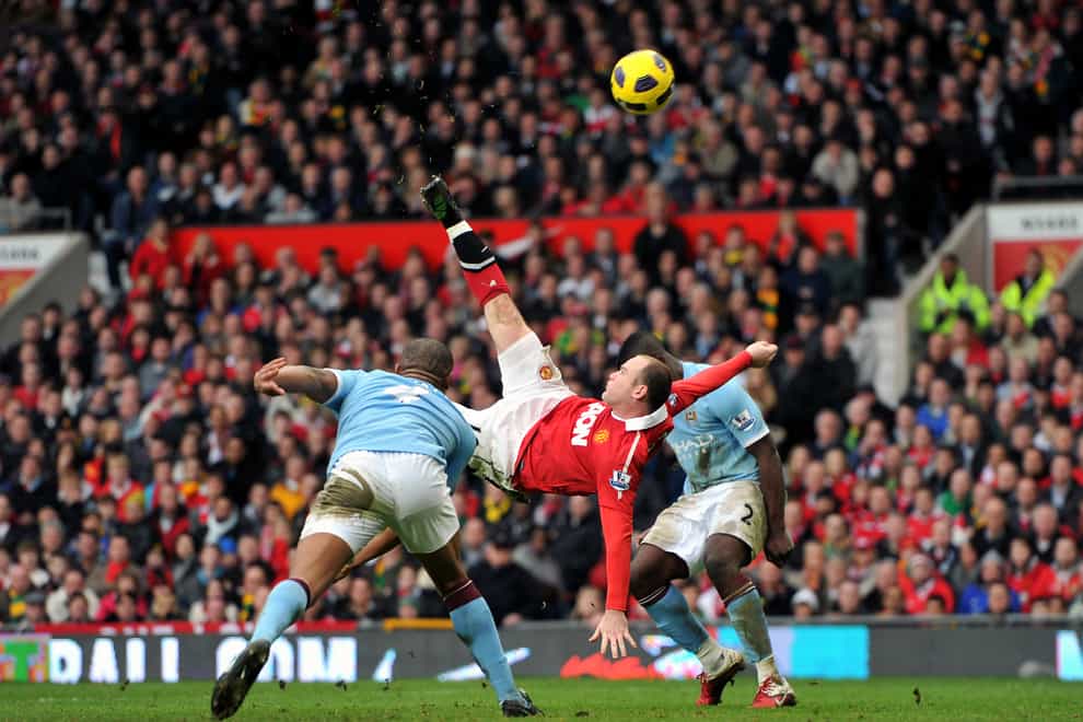 Wayne Rooney's Manchester derby stunner was one of a number of spectacular goals in his career