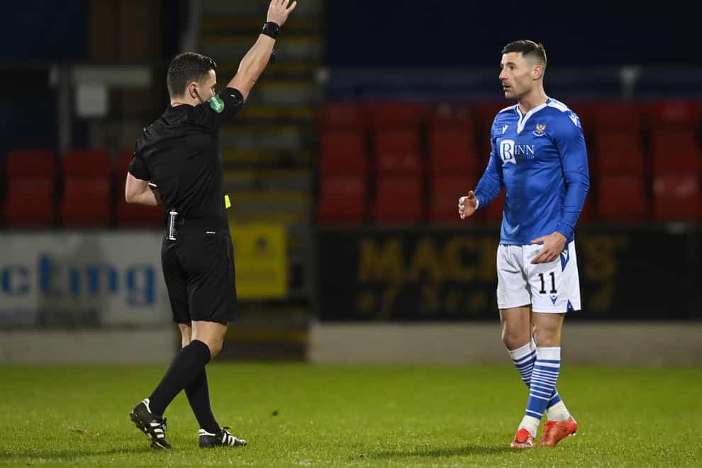 Michael O'Halloran was sent off against Rangers before Christmas