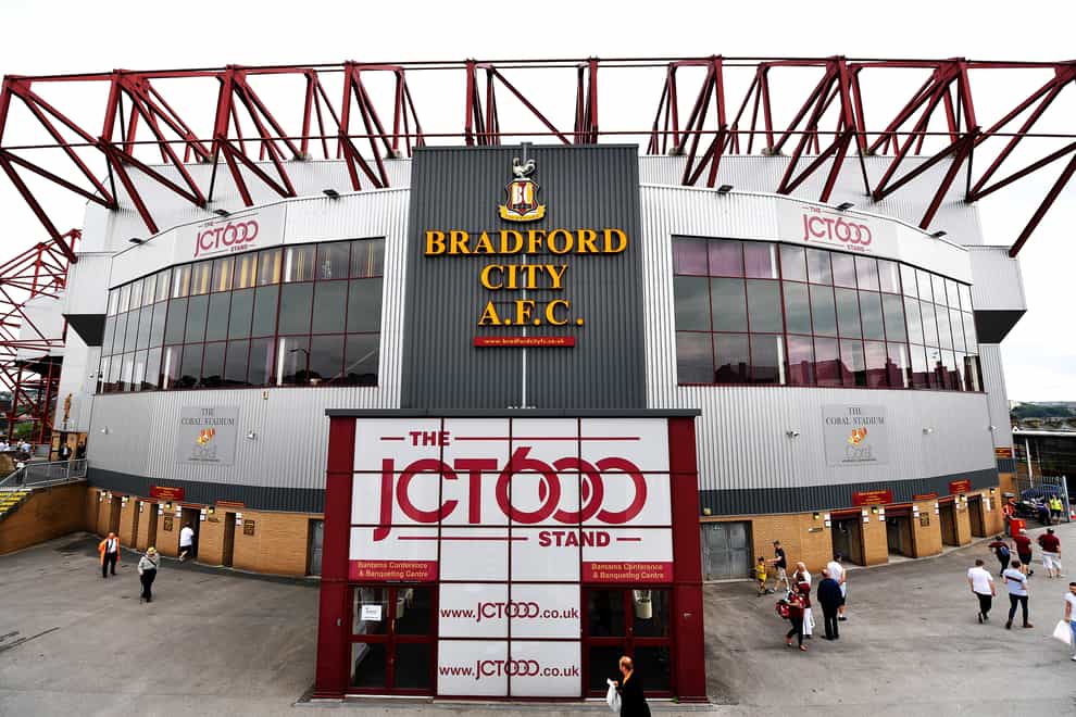 A view of outside Valley Parade