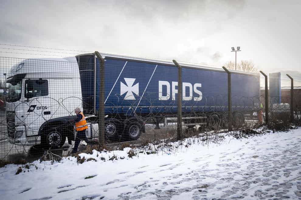 A DFDS lorry