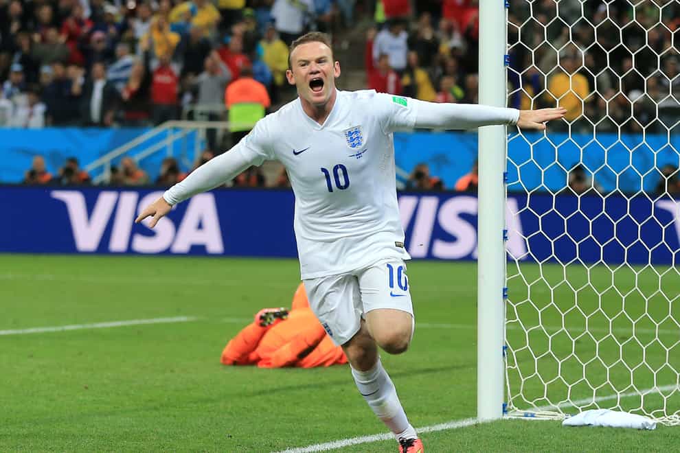 Wayne Rooney celebrates one of his 53 England goals