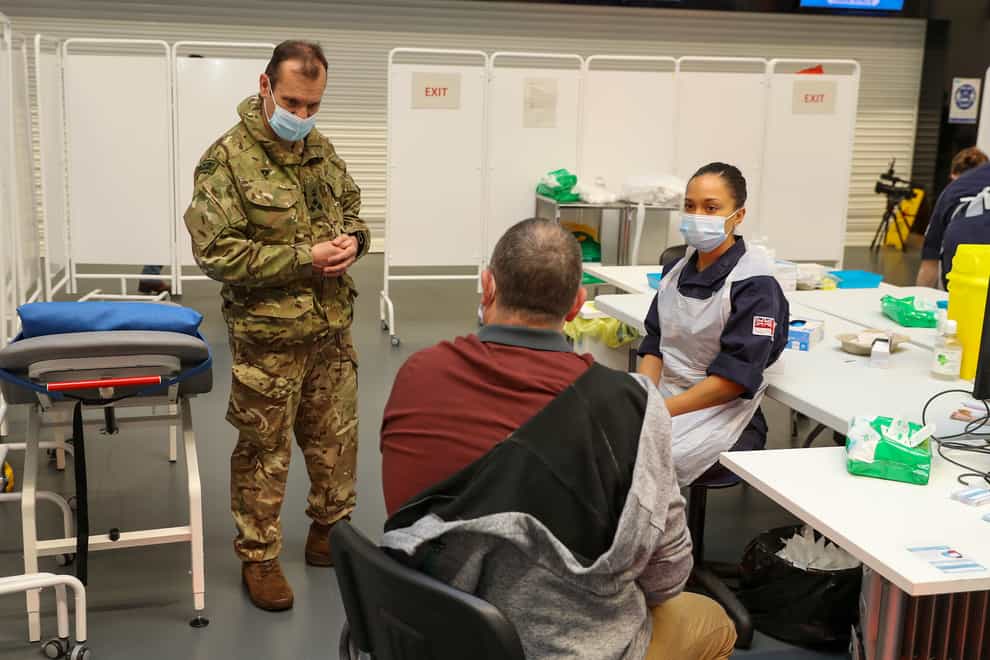 Royal Navy medics deliver Covid-19 vaccines in Bristol