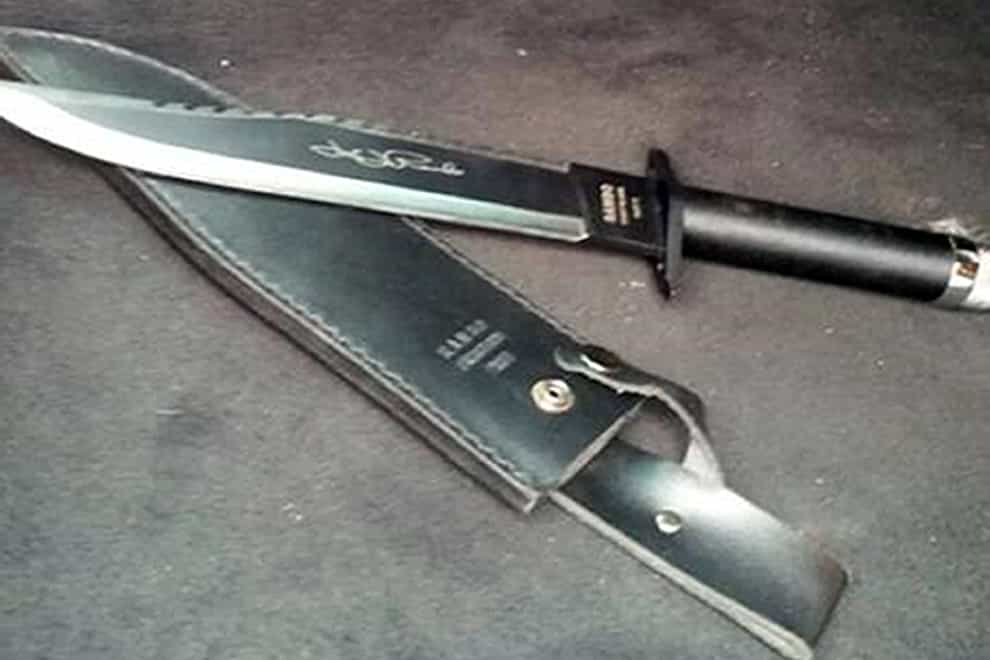 A Rambo knife