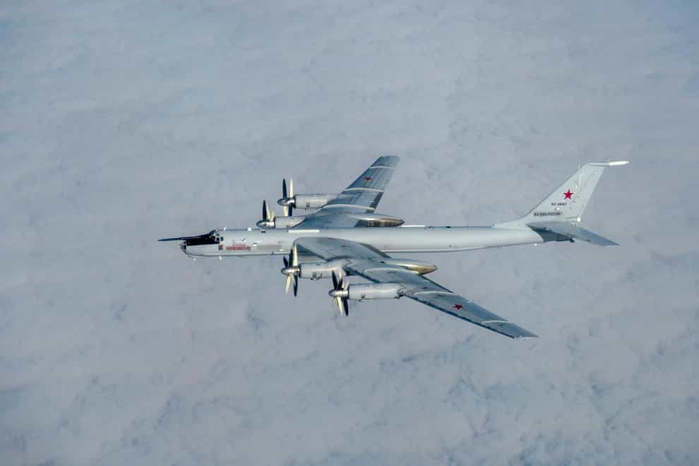 A Russian “Bear” bomber (SAC Samantha Holden/RAF/PA)