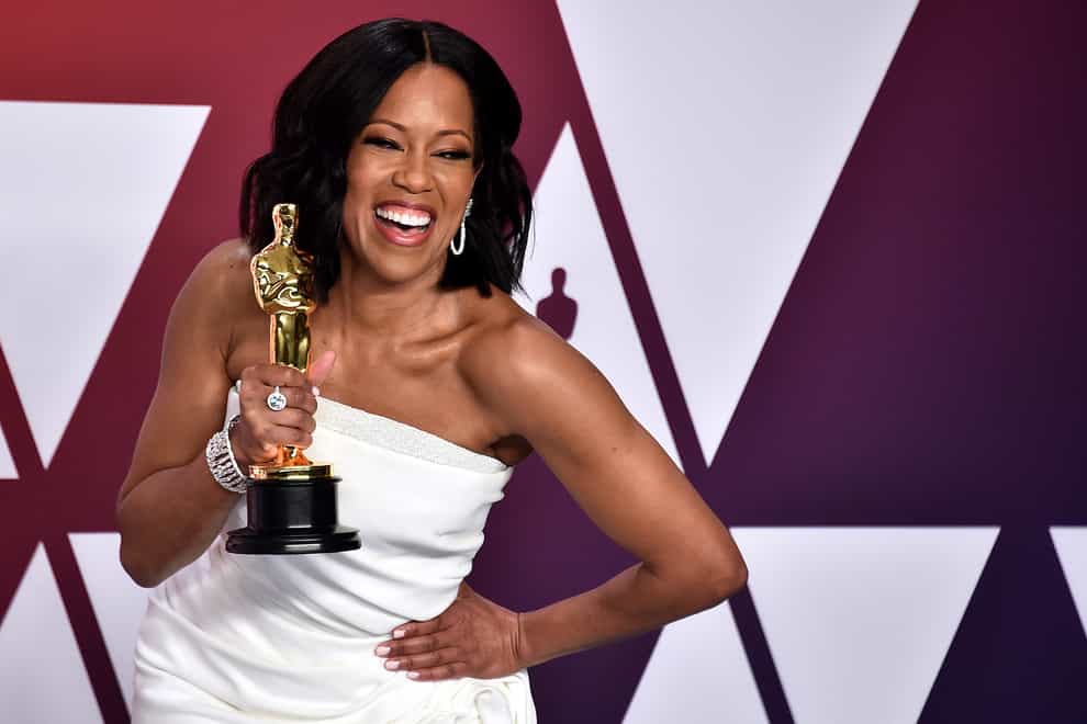 24/02/19 PA File Photo of Regina King with her best supporting actress Oscar for If Beale Street Could Talk in the press room at the 91st Academy Awards held at the Dolby Theatre in Hollywood, Los Angeles, USA. See PA Feature SHOWBIZ Film One Night In Miami. Picture credit should read: Alberto Rodriguez/PA Photos. WARNING: This picture must only be used to accompany PA Feature SHOWBIZ Film One Night In Miami.