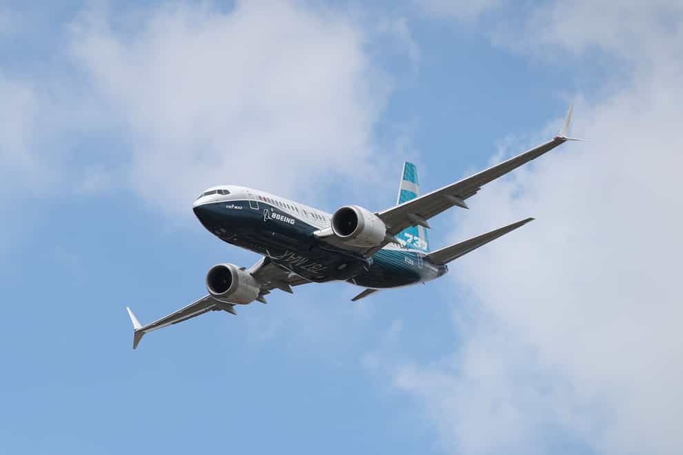 A Boeing 737 Max (Andrew Matthews/PA)
