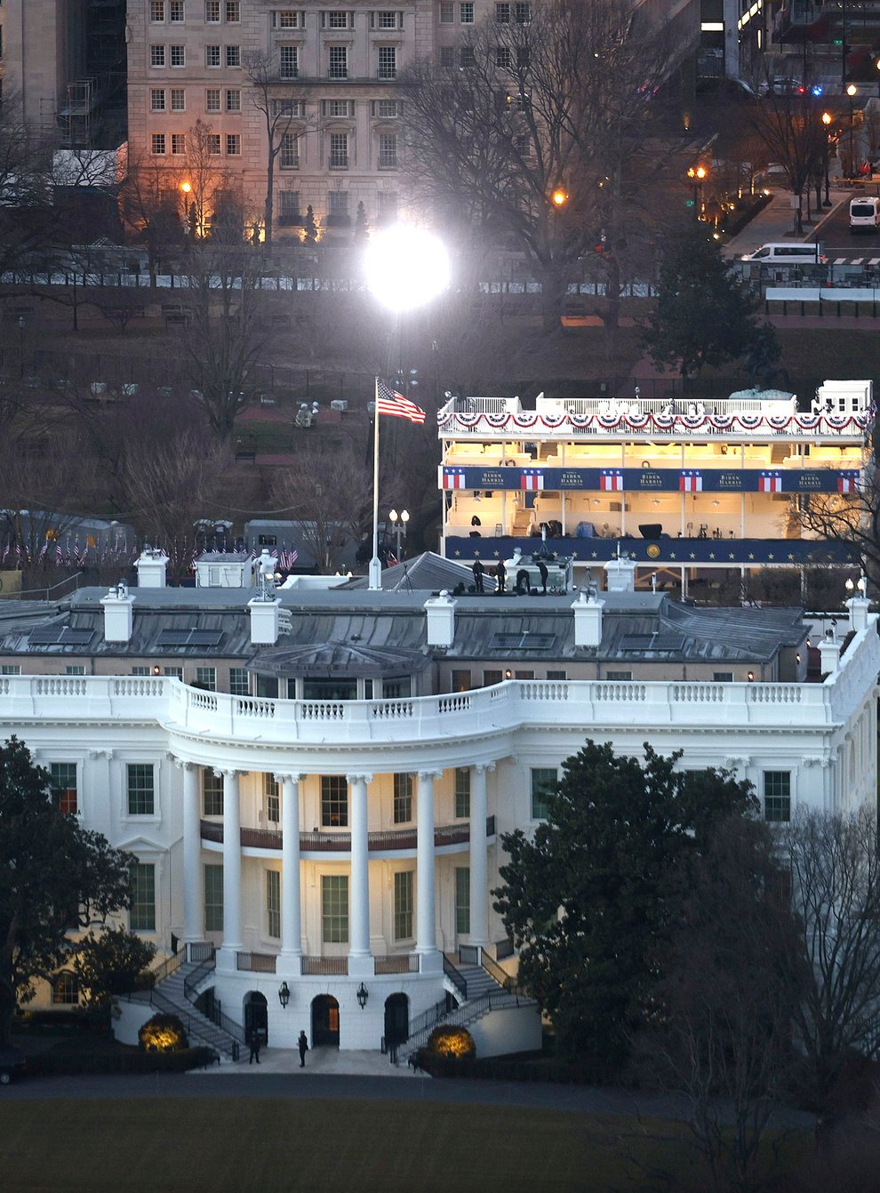 The White House is seen from the Washington Monument (Jon Raedle/AP)