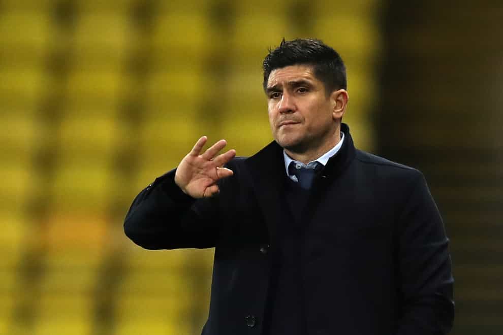Xisco Munoz gestures on the touchline
