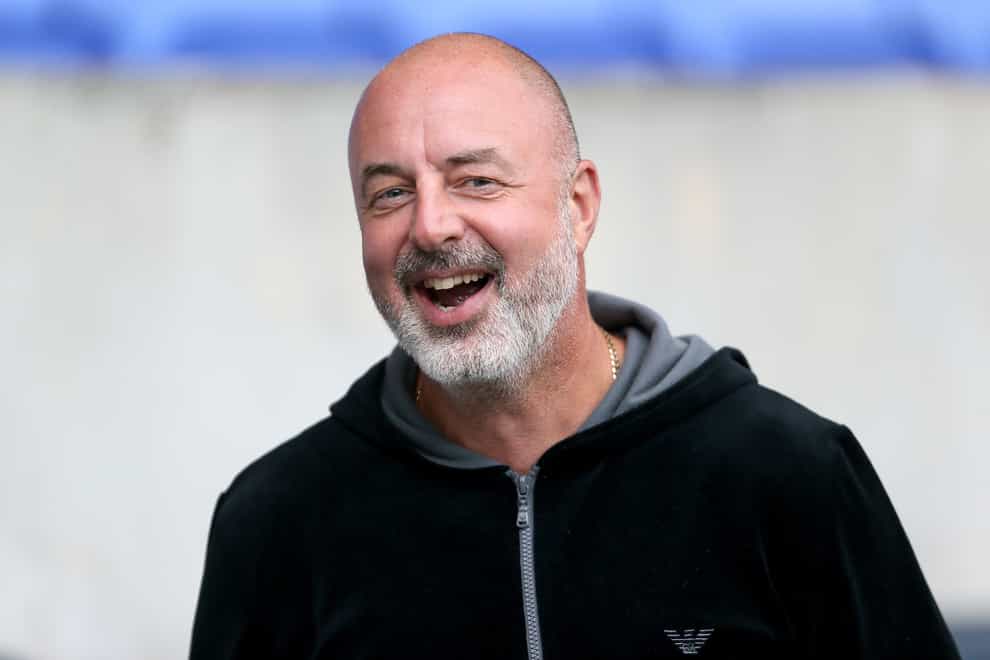 Keith Hill laughs on the touchline