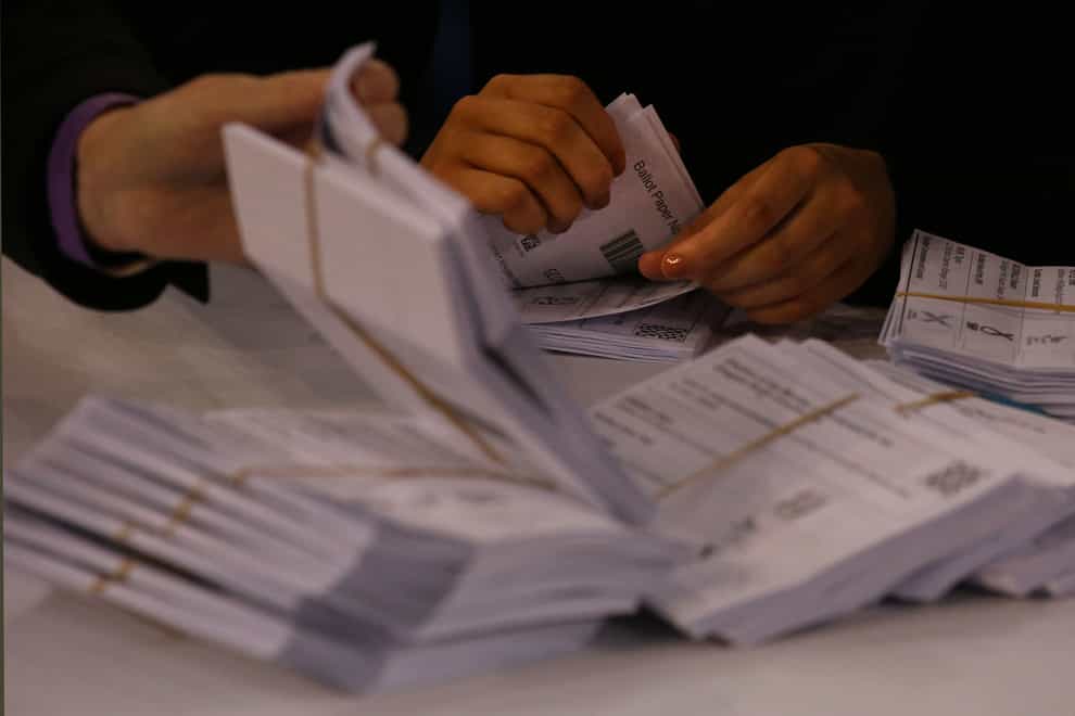 Ballot papers (Andrew Milligan/PA)