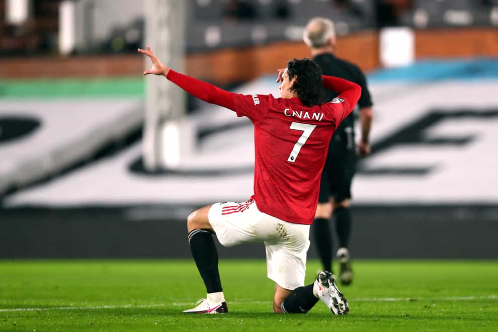 Manchester United’s Edinson Cavani earned his manager's praise after his goalscoring performance in a 2-1 win at Fulham