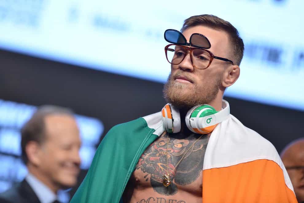 Conor McGregor at a weigh in