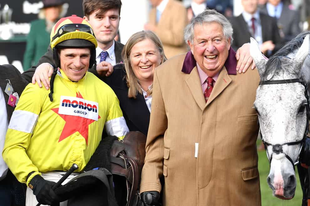 Owner John Hales with Politologue at Cheltenham