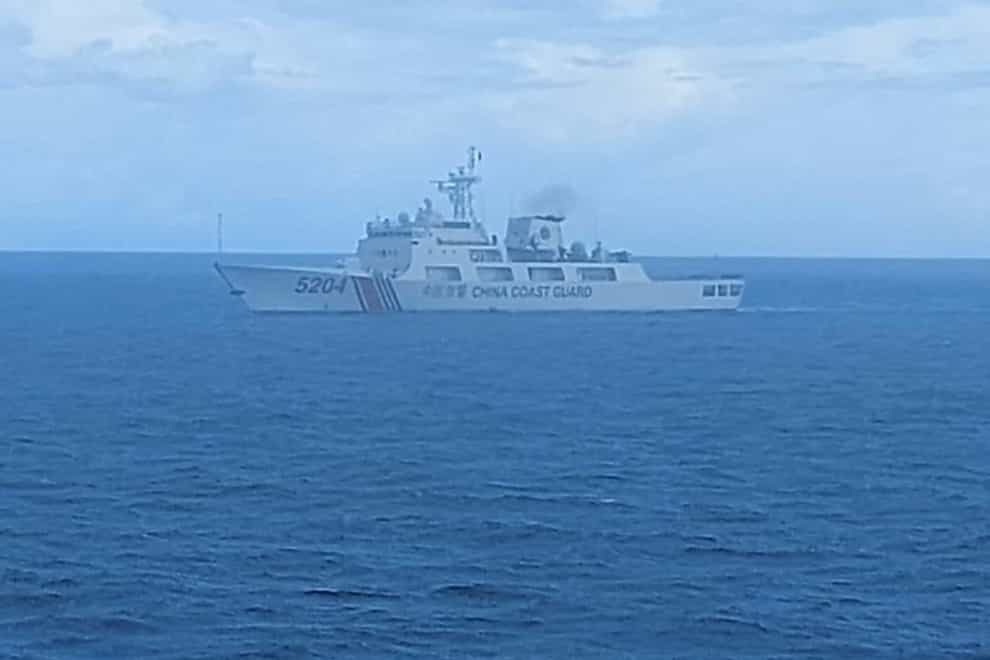 A Chinese coast guard ship
