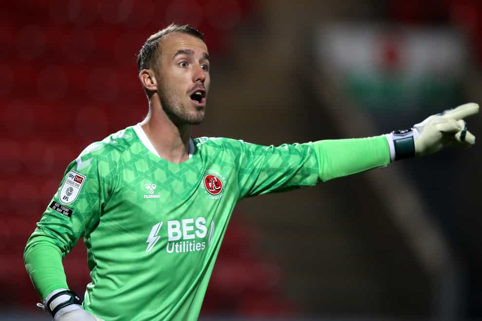 Fleetwood goalkeeper Alex Cairns kept a clean sheet at Wigan