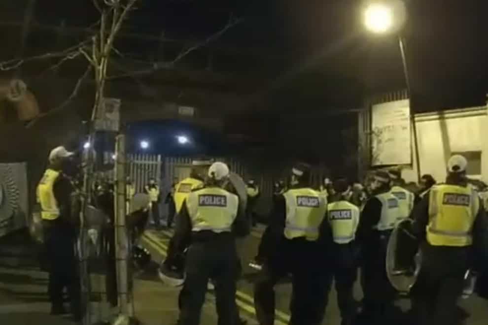 Scene of the incident in Nursery Road, Hackney