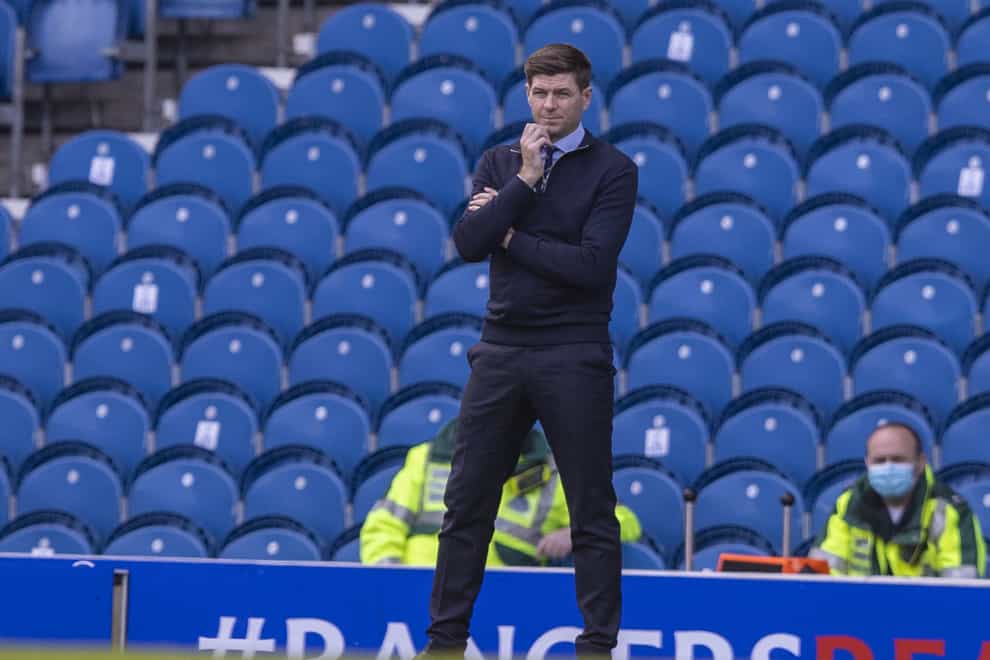 Rangers Steven Gerrard is looking forward to the return of fans to Ibrox