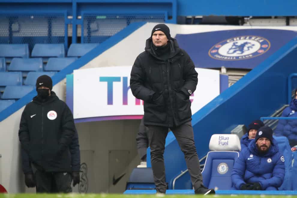 Frank Lampard on the touchline