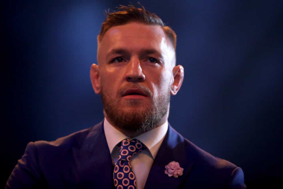 Conor McGregor, pictured, suffered a setback against Dustin Poirier at the weekend (Scott Heavey/PA)