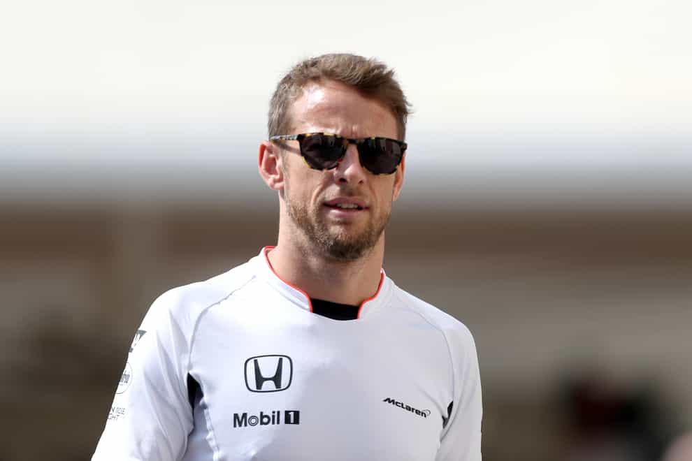 Jenson Button on the circuit