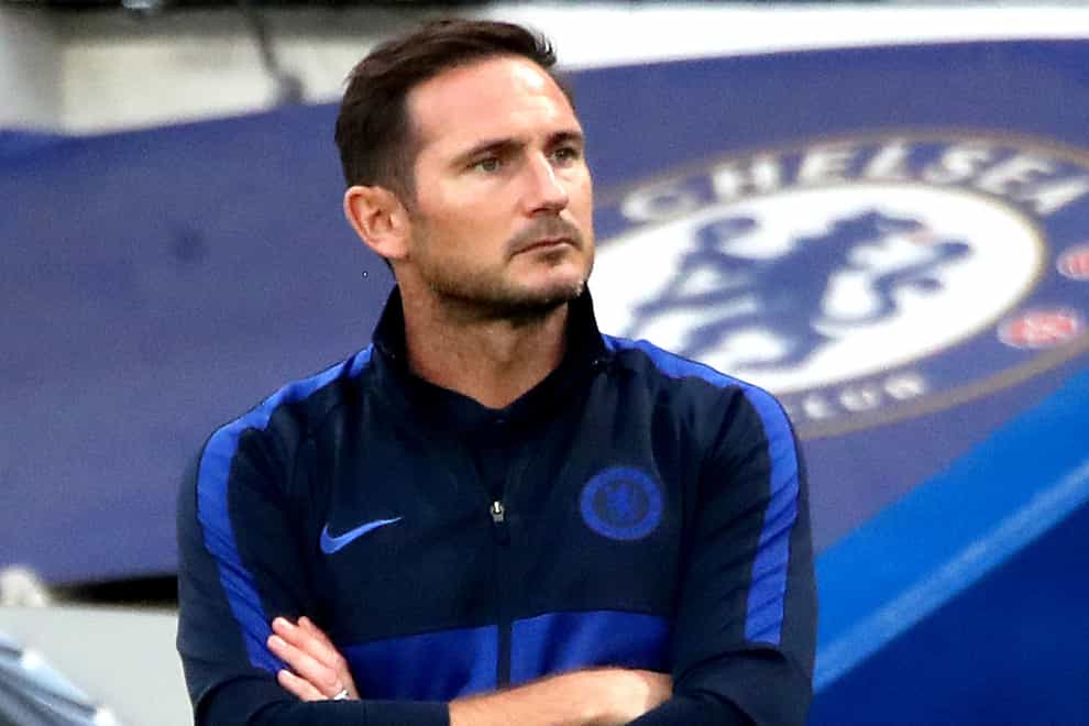 Frank Lampard on the touchline