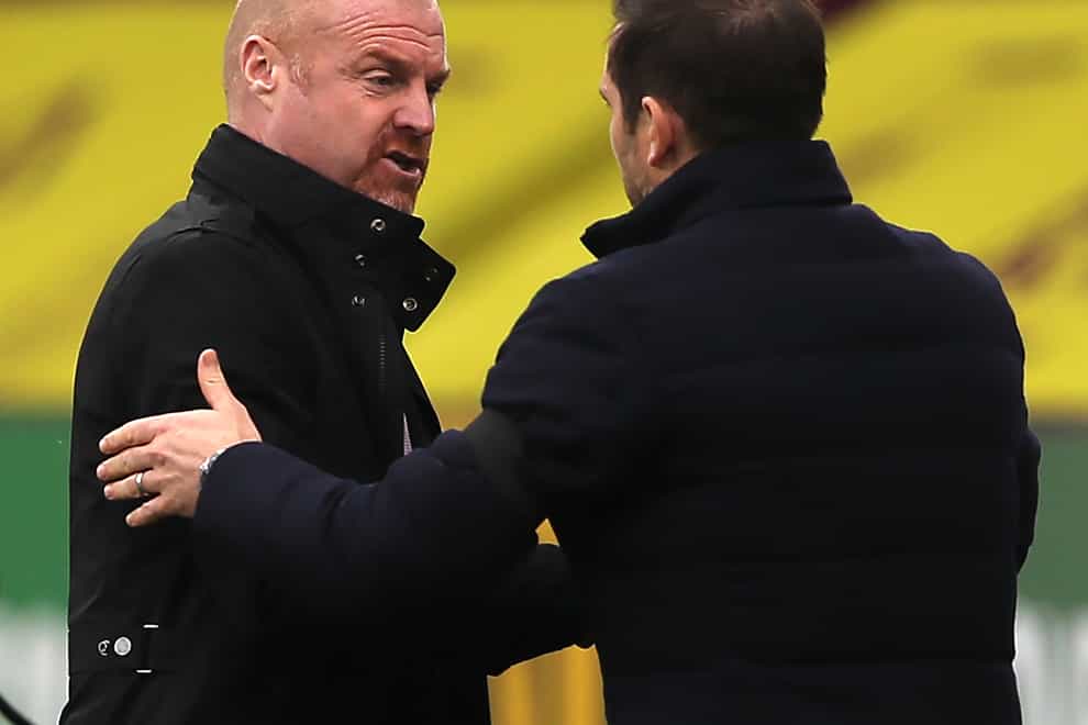 Sean Dyche (left) and Frank Lampard (right)