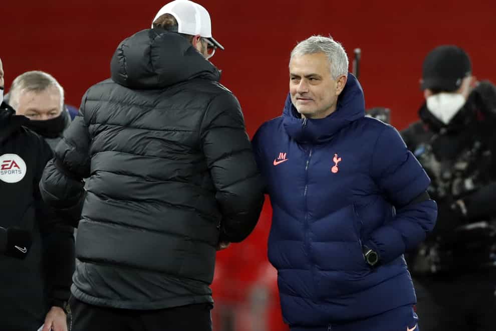 Jose Mourinho, right, says he is more harshly treated than others on the touchline