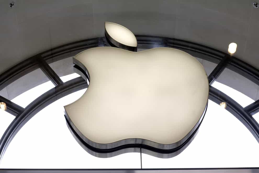 Undated file photo of the Apple logo