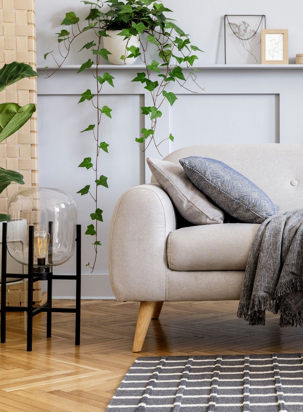 Stylish scandi-style living room in neutral colours (iStock/PA)