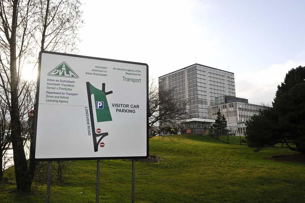 A general view of the main DVLA building in Swansea, Wales (Ben Birchall/PA)