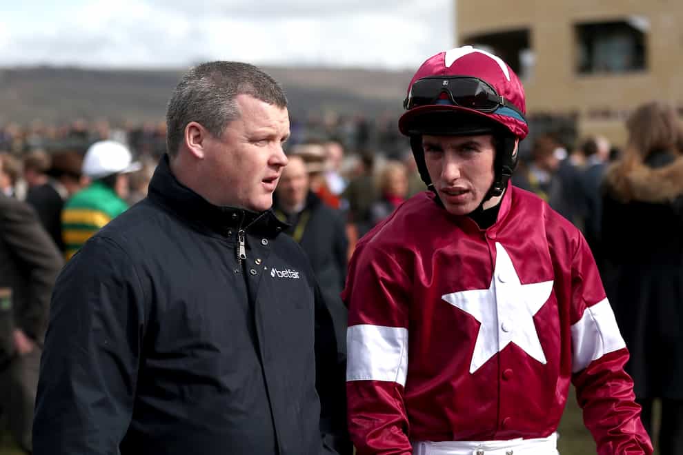 Gordon Elliott and Jack Kennedy teamed up to win the Thyestes Chase with Coko Beach