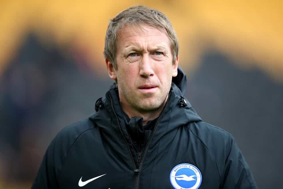 Brighton boss Graham Potter is preparing to face a Tottenham team lacking injured captain Harry Kane