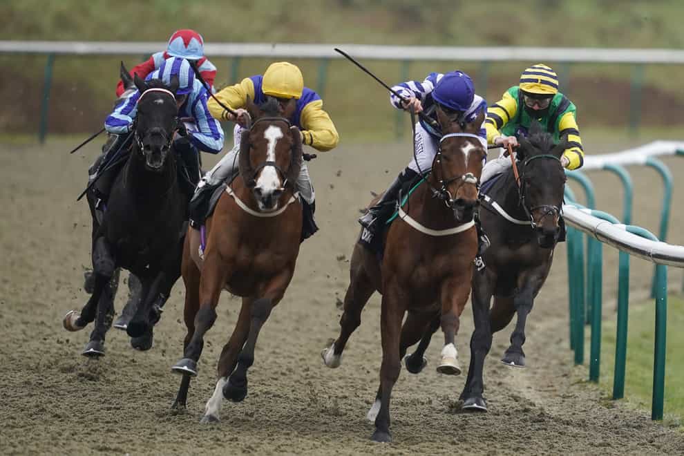 Pirate King (striped cap) comes from off the pace to win