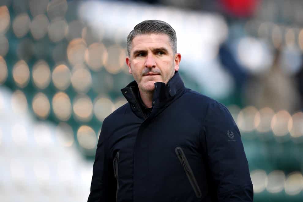 Ryan Lowe on the touchline