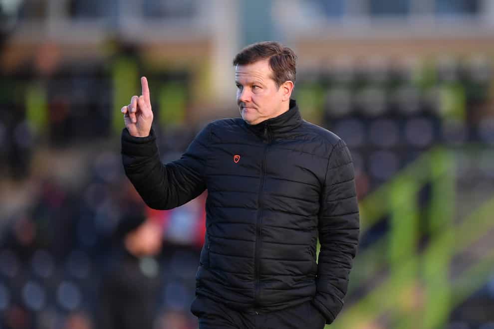 Forest Green’s manager Mark Cooper saw his side pick up a point against rivals Cheltenham