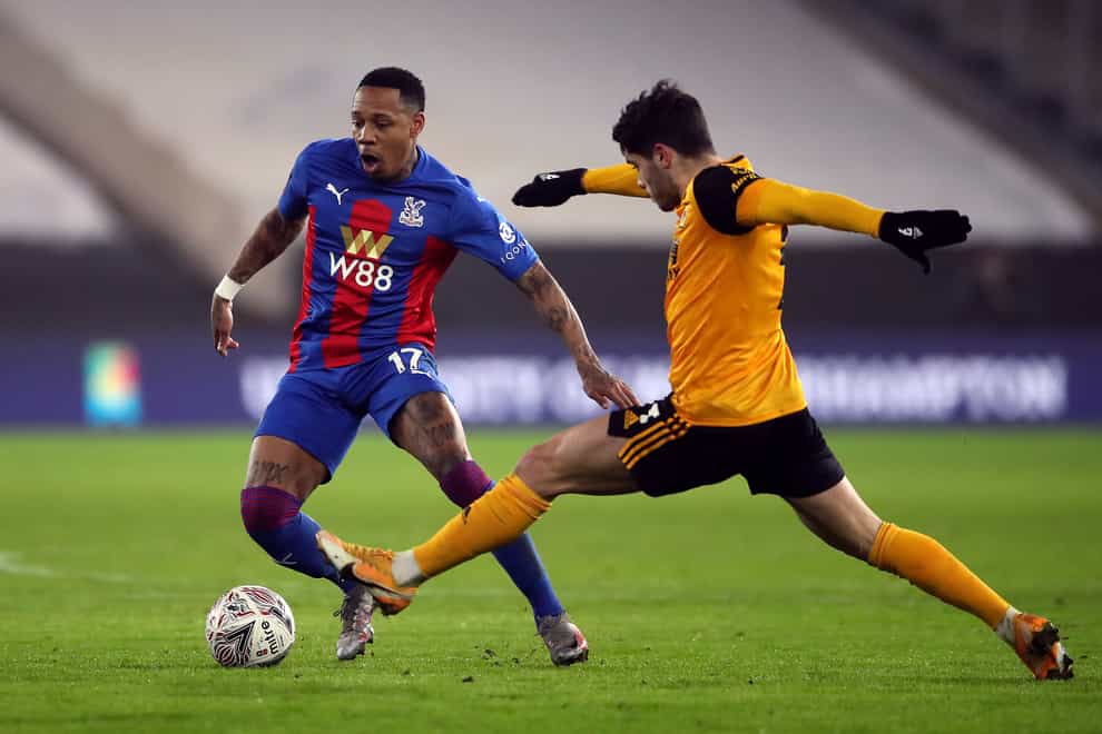 Nathaniel Clyne, left, helped Crystal Palace claim a 1-0 win over Wolves