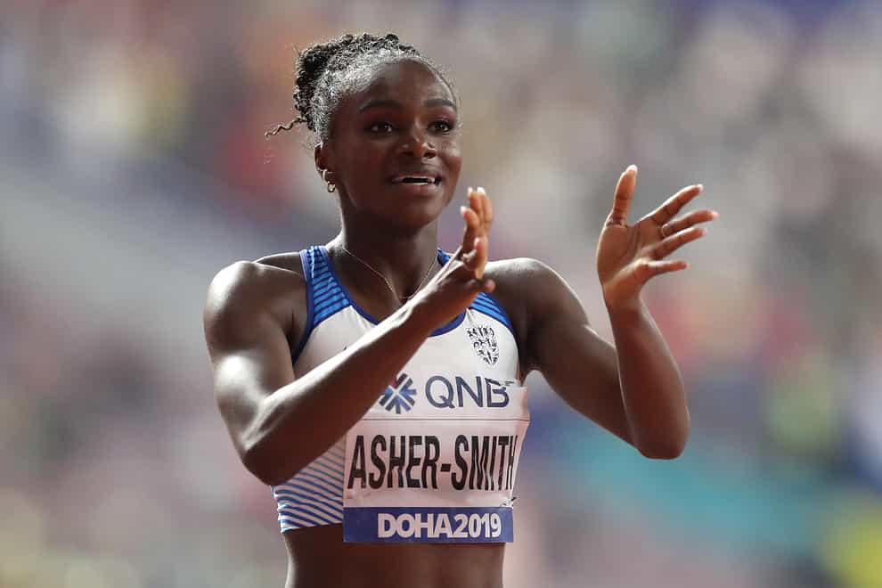 Dina Asher-Smith in action