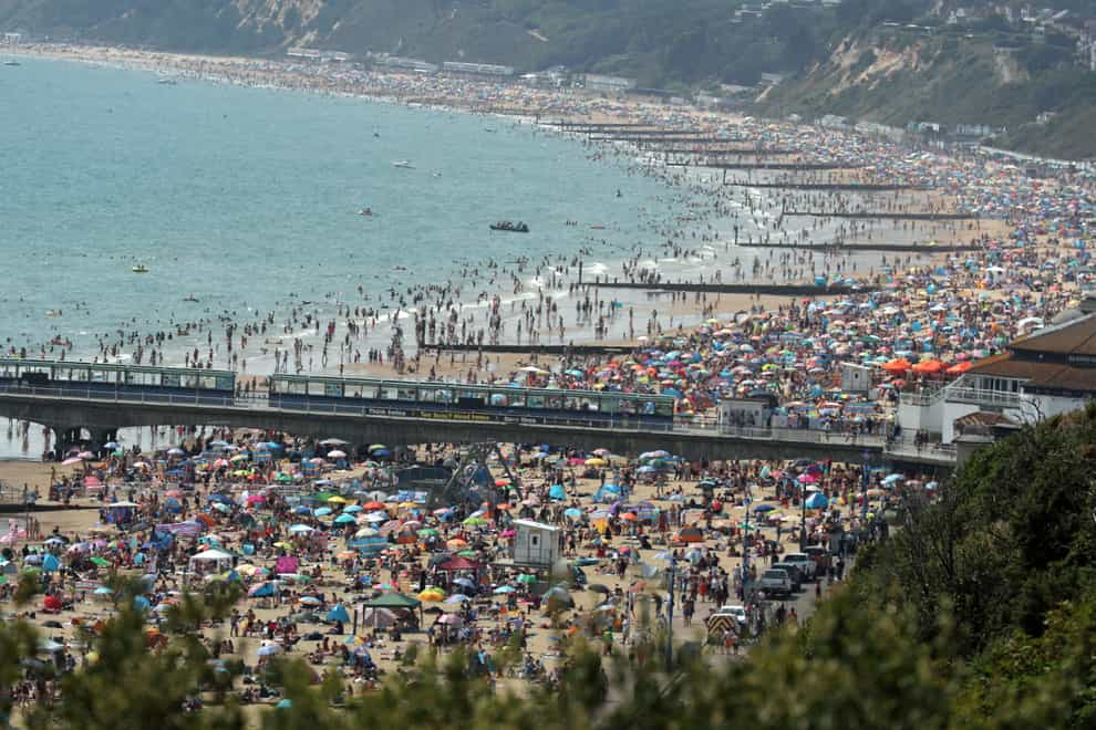 Bournemouth Beach in July 2020