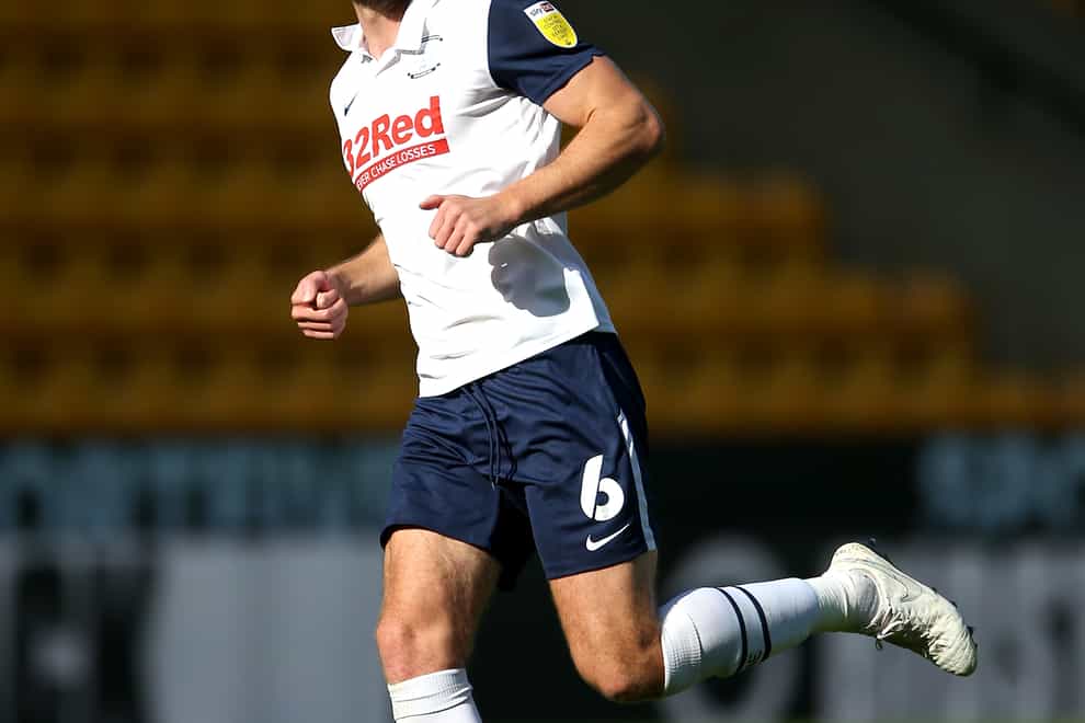 Preston defender Ben Davies in action