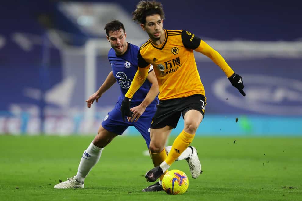 Rayan Ait-Nouri in action for Wolves