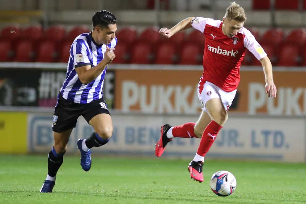Rotherham need to check on the fitness of Jamie Lindsay (right)