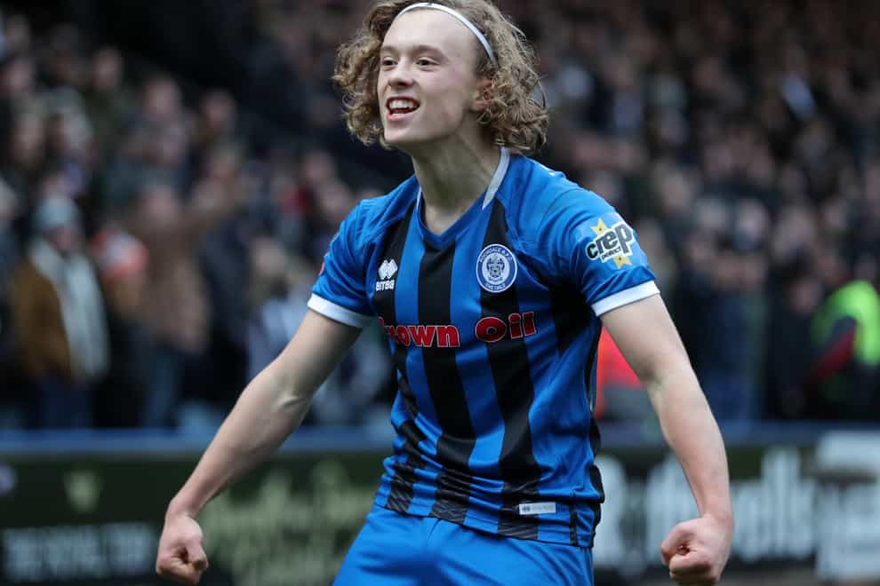 Luke Matheson in action for Rochdale
