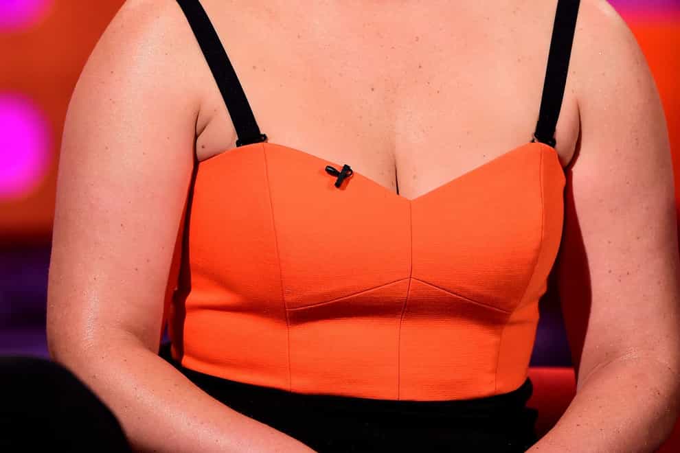Amy Schumer during filming of the Graham Norton Show