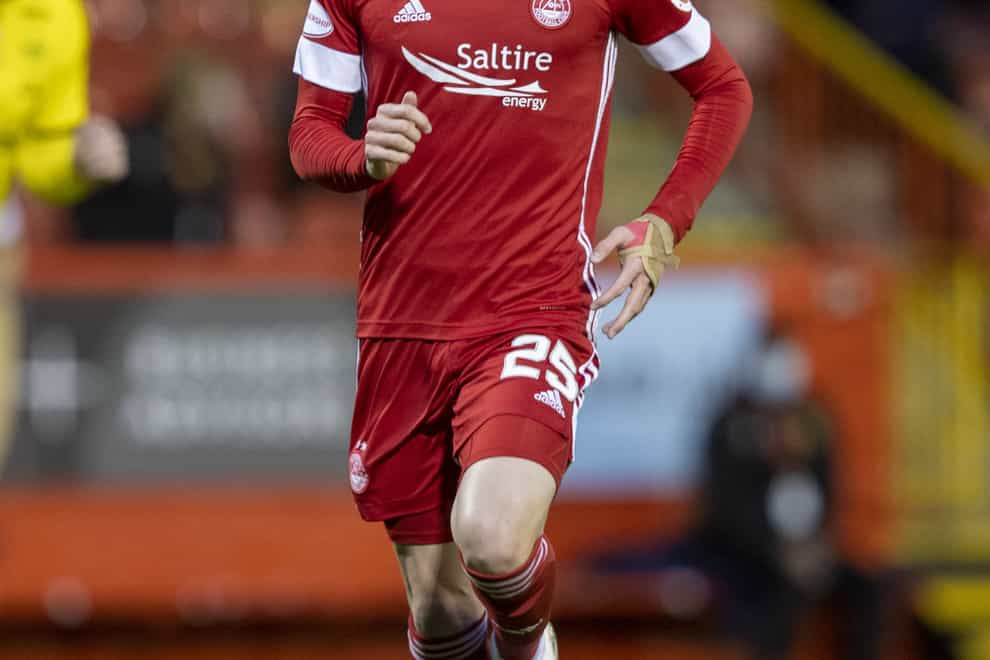 Scott Wright, pictured in an Aberdeen kit, was happy to sign for Rangers