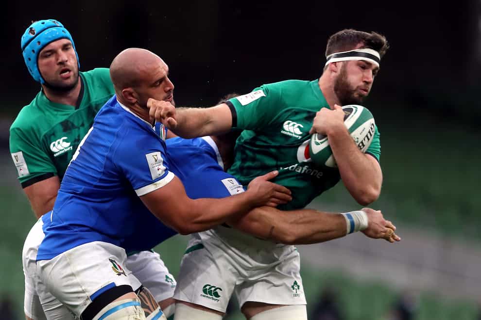 The absence of Caelan Doris, right, is a significant setback for Ireland