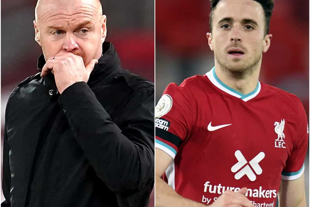 Sean Dyche and Diogo Jota