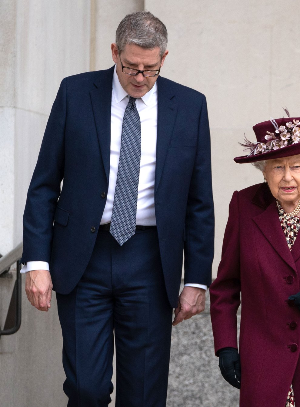 The Queen with Baron Parker who has been announced as the new Lord Chamberlain