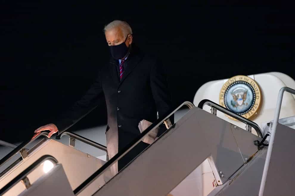 Joe Biden steps off Air Force One